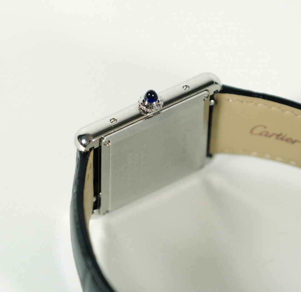 Cartier Tank Must WSTA0072 Large Black Dial Black leather strap 2022  thumbnail 6