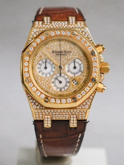 Audemars Piguet Royal Oak 18K Gold Full Diamond