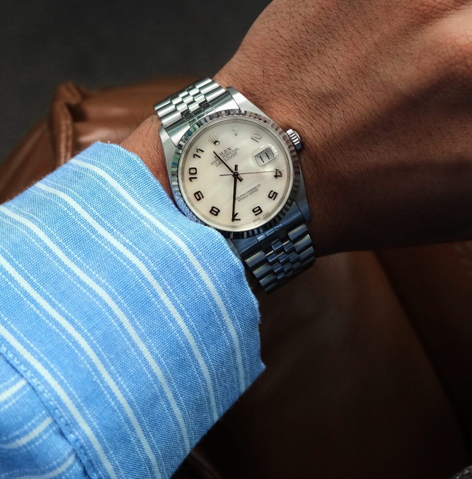 Rolex Datejust 16234 Rose Mother of pearl dial Jubilee 2003 36 mm. thumbnail 5