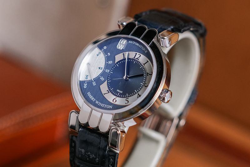 Harry Winston Premier Excenter Retrograde Seconds 18K White Gold - Image 3