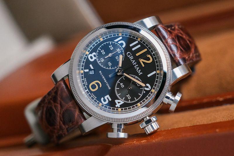 Graham Silverstone Black Chronograph Vintage 44 thumbnail 5