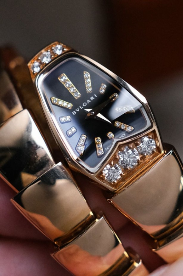 Bvlgari Serpenti Full 18K Rose Gold Diamond SP P 26 G - Image 3