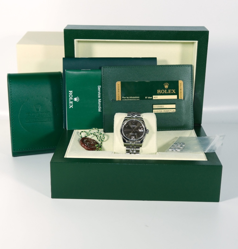 Rolex Datejust 178274 Brown Roman Dial Jubilee 2012  thumbnail 8