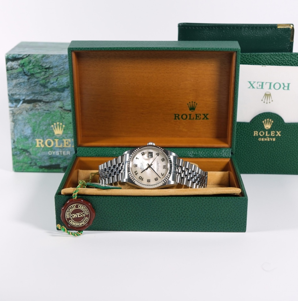 Rolex Datejust 16234 Rose Mother of pearl dial Jubilee 2003 36 mm. thumbnail 4