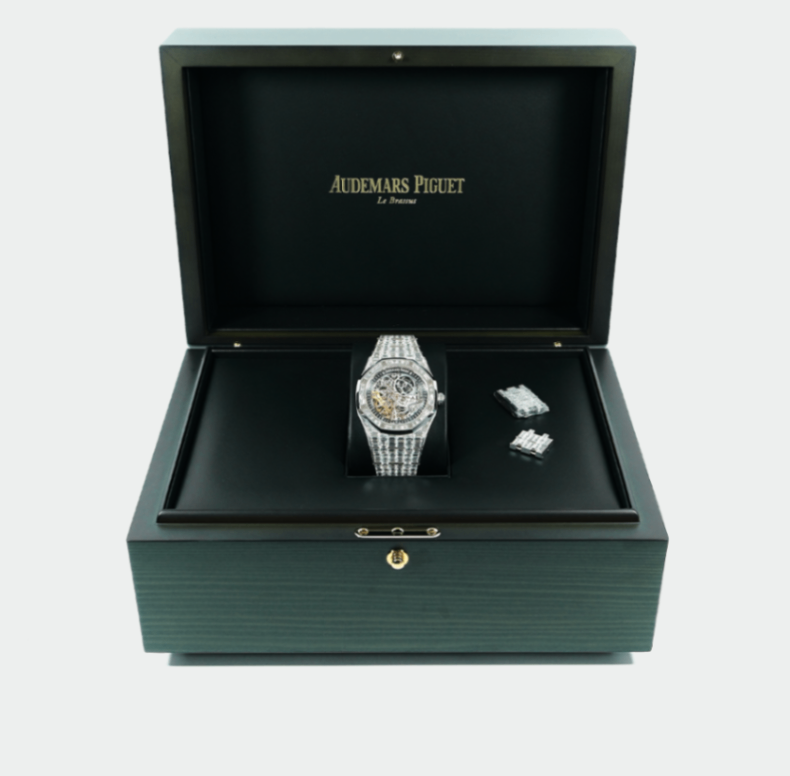 Audemars Piguet Royal Oak 15417BC. Double Balance Wheel Openworked Skeletonized Dial 2020 41mm. - Image 10