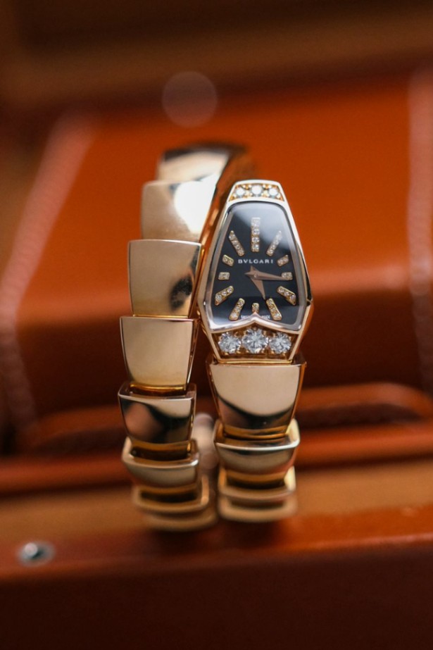Bvlgari Serpenti Full 18K Rose Gold Diamond SP P 26 G