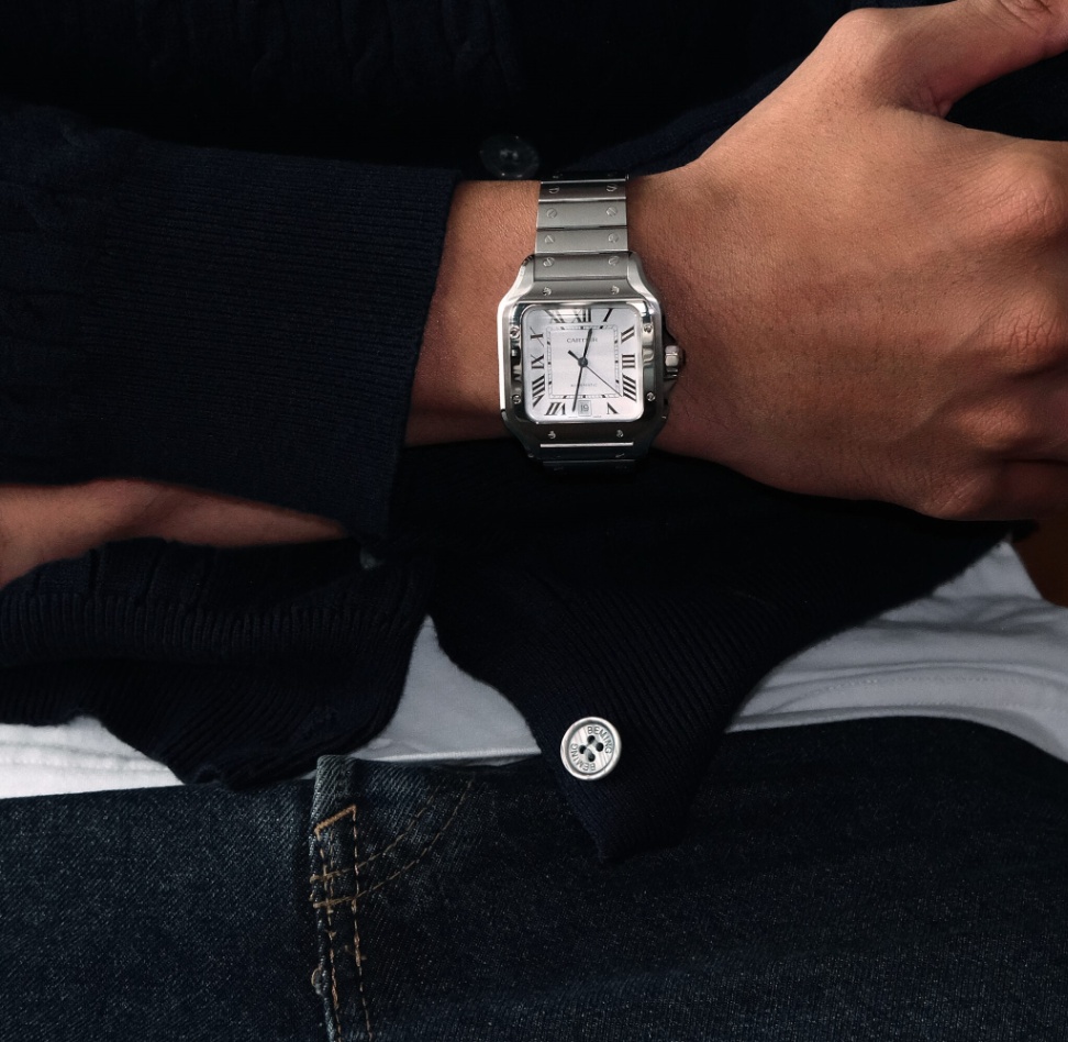 Cartier Santos WSSA0018 Large Silver Dial Stainless steel 2025 thumbnail 8