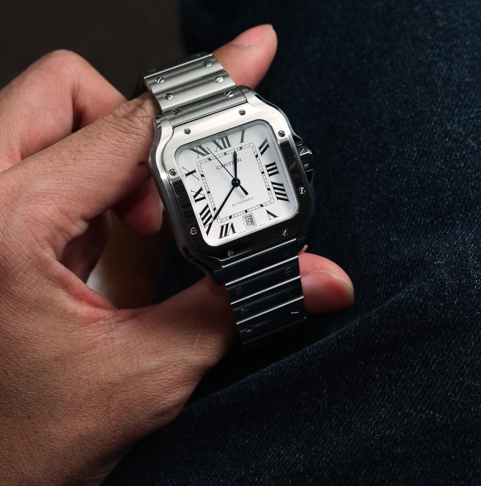 Cartier Santos WSSA0018 Large Silver Dial Stainless steel 2025 thumbnail 6