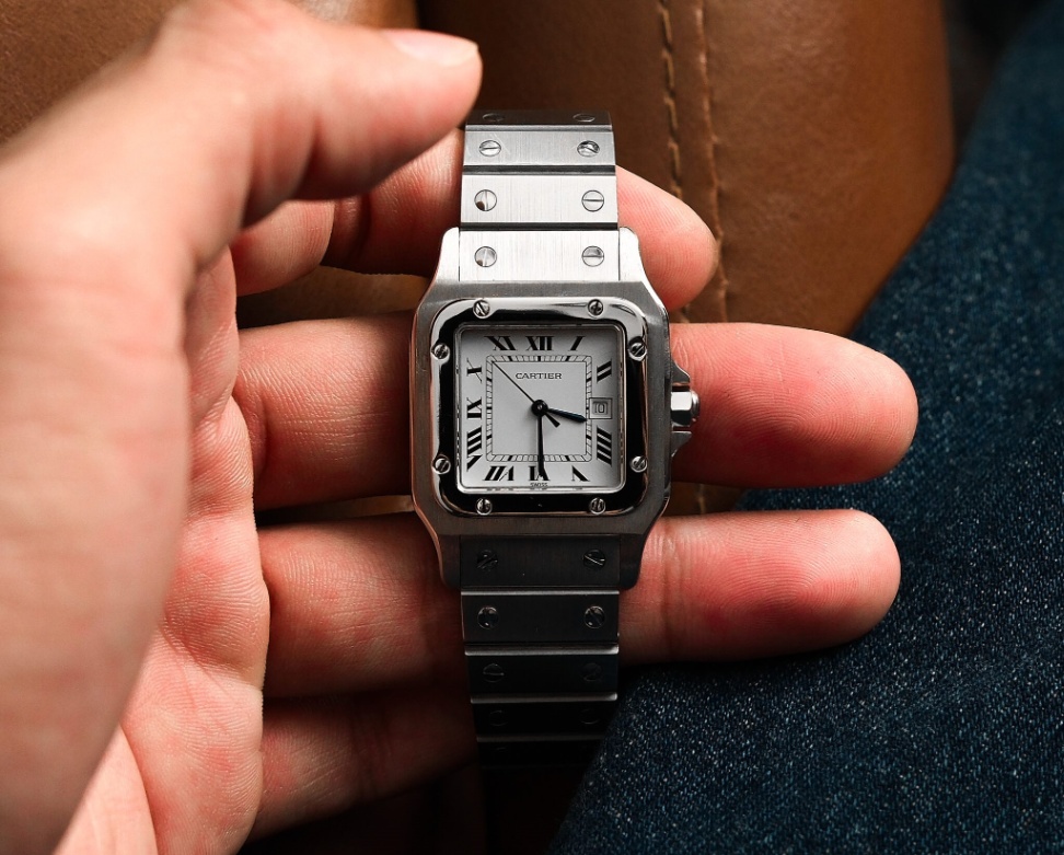 Cartier Santos 2960 Silver Dial Stainless steel 1996