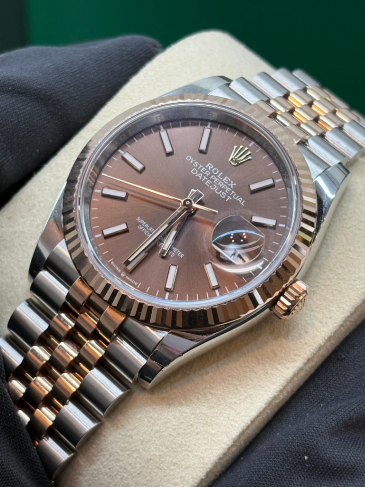 Datejust Chocolate Dial 2t Rose Gold Jubilee 36mm - Image 2