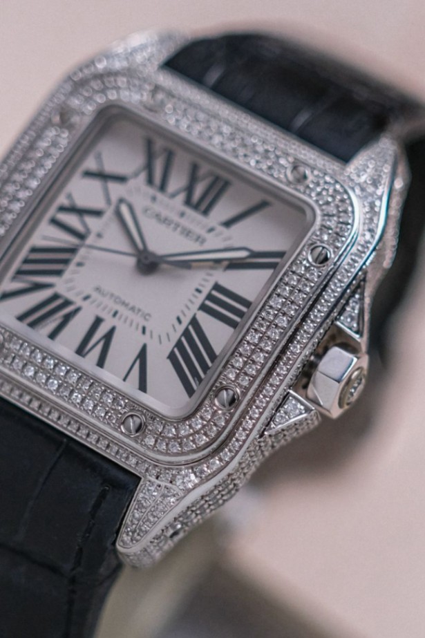 Cartier Santos 100 XL Diamonds thumbnail 3