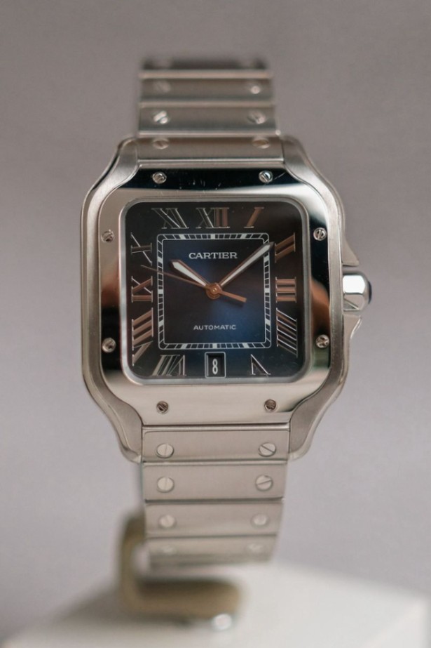 Cartier Santos de Cartier Blue Dial Large Model Ref. WSSA0071 thumbnail 1