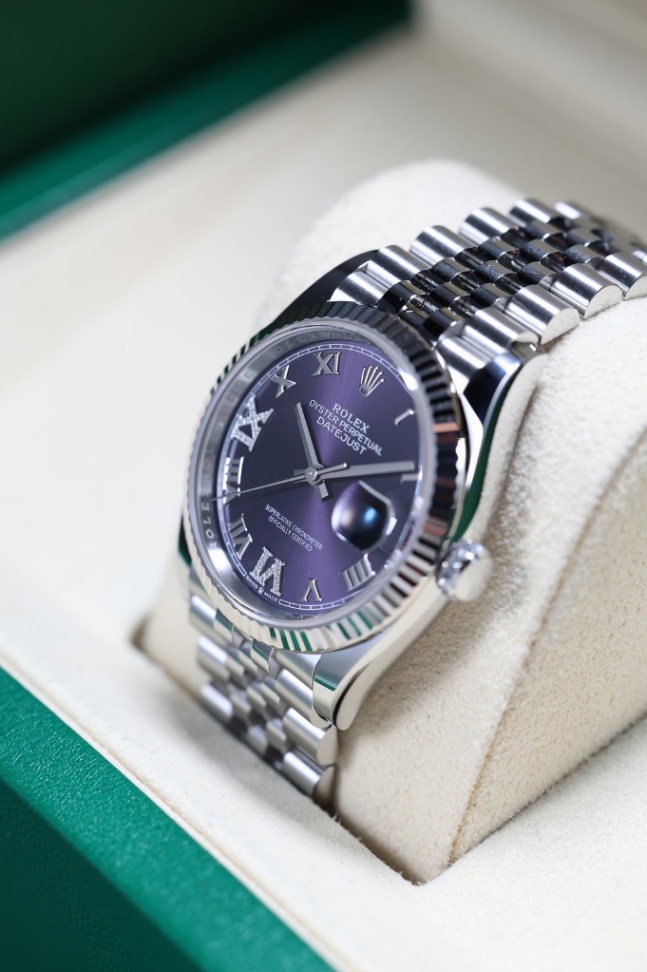 Datejust Purple Roman VIIX Jubilee 36mm thumbnail 2