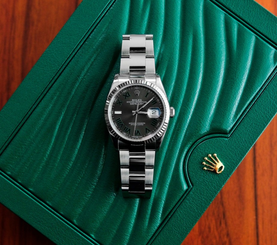 Rolex Datejust 126234 Gray Wimbledon Dial Oyster Steel 2024 36mm.