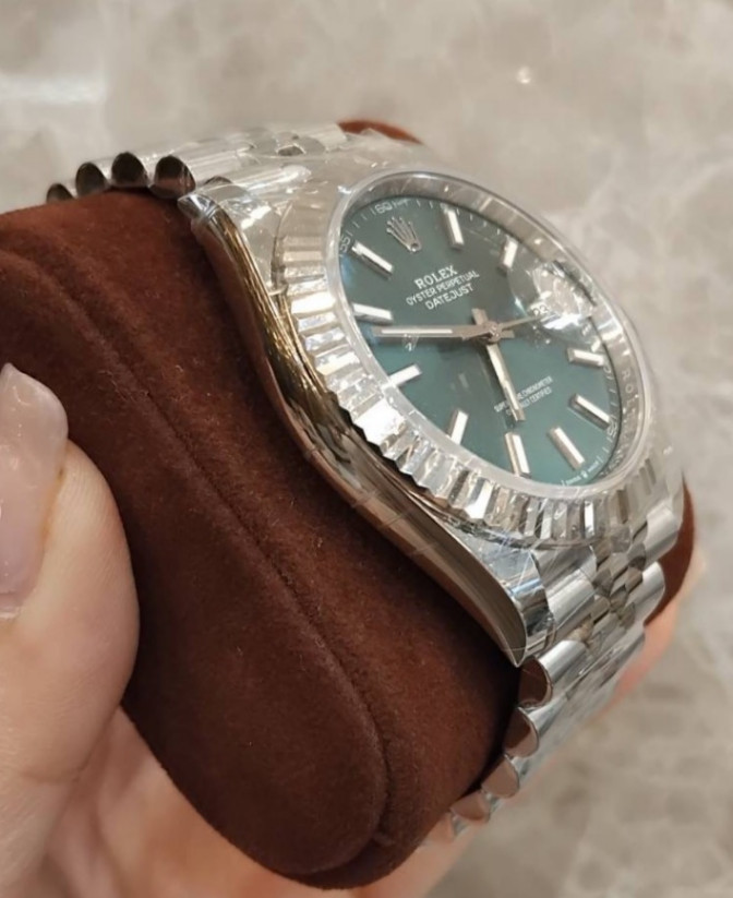 Datejust Green Dial Jubilee 41mm thumbnail 4