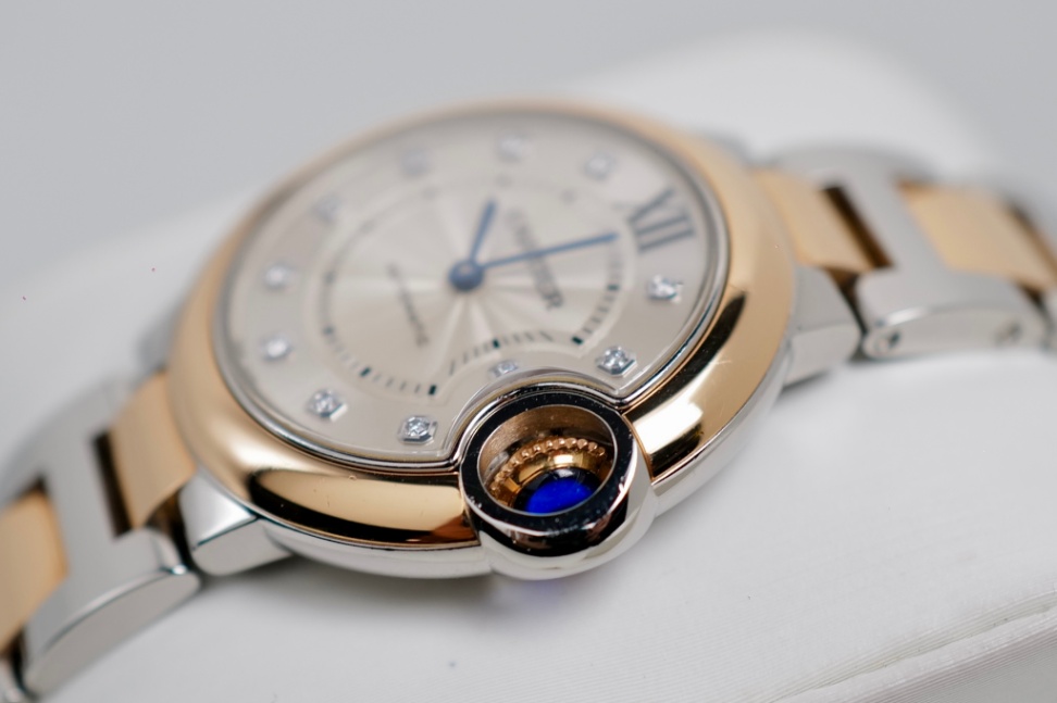 Cartier Ballon Bleu 33mm 2Tone Rose Gold Diamonds - Image 4