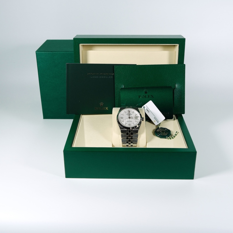 Rolex New Land-Dweller 127334 White Honeycomb Dial Flat Jubilee 2026 40mm. thumbnail 2