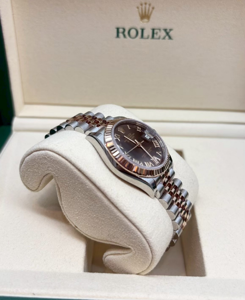 Datejust Chocolate Roman VI 2t Rose Gold 31mm thumbnail 4