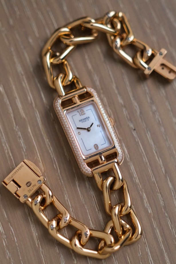 Hermès Nantucket 18K Rose Gold Diamond NA2.171 - Image 2