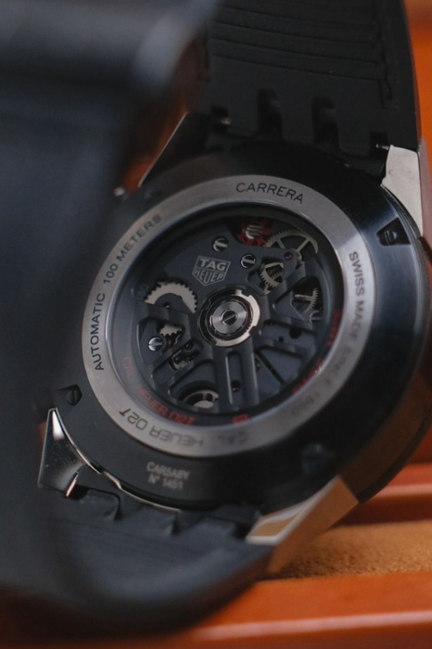 TAG HEUER CARRERA 02T TOURBILLON CHRONOGRAPH CERAMIC BEZEL thumbnail 2