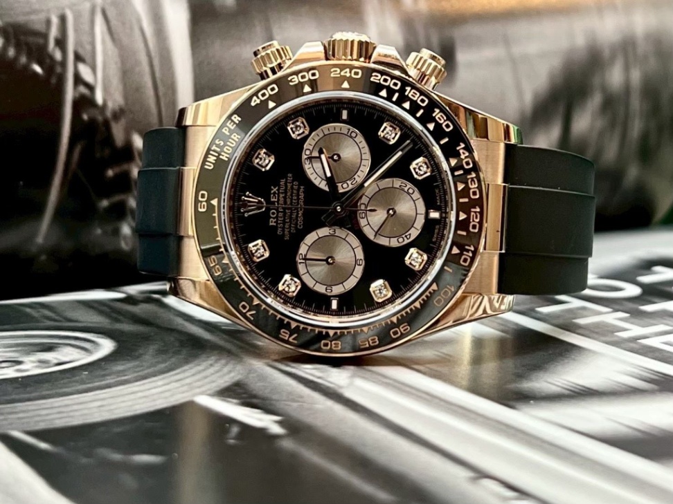 Rolex Daytona Black Diamond Oysterflex 40mm thumbnail 2