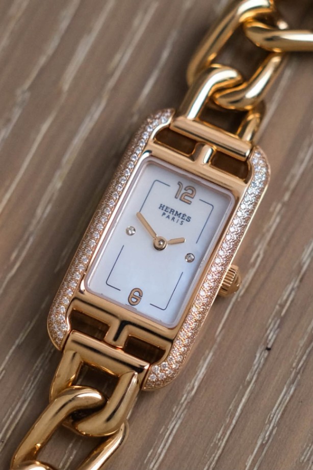 Hermès Nantucket 18K Rose Gold Diamond NA2.171 - Image 3
