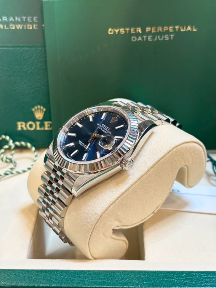 Datejust Blue Dial Jubilee 41mm thumbnail 3