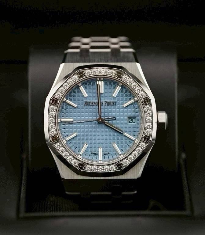 AP Royal Oak 15551ST Ice Blue Dial 37mm thumbnail 1