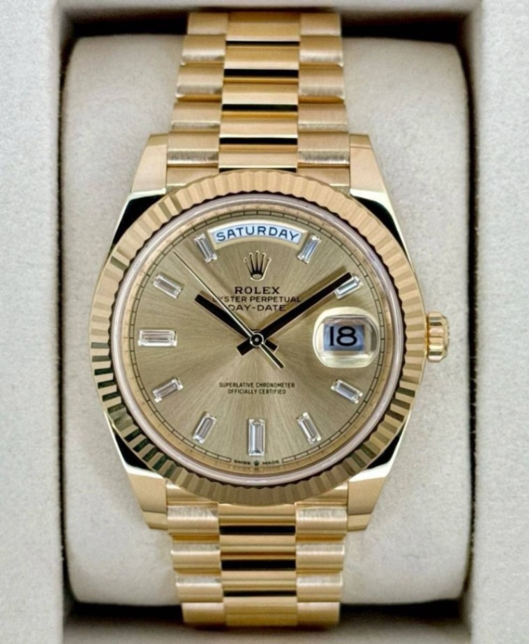 Day-Date Champagne Dial Full Yellow Gold 40mm