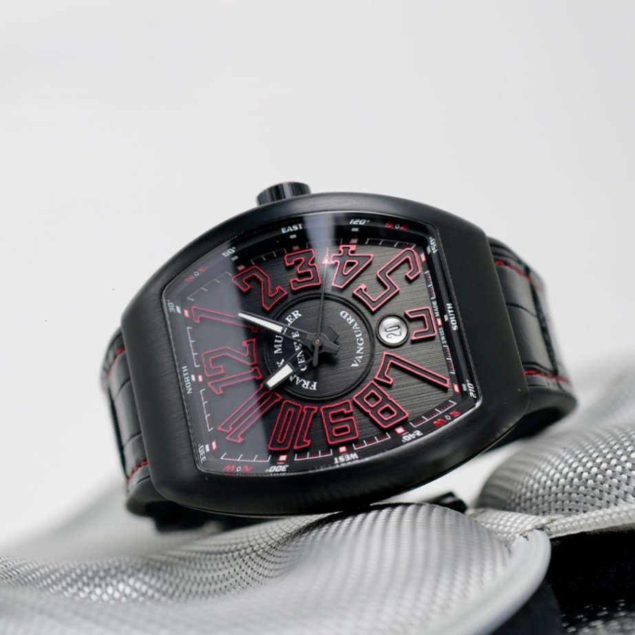 FRANCK MULLER Vanguard V45 Titanium Black Red 45mm