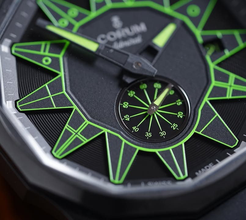 Corum Admiral Full Black Lime Green Limited - Image 3