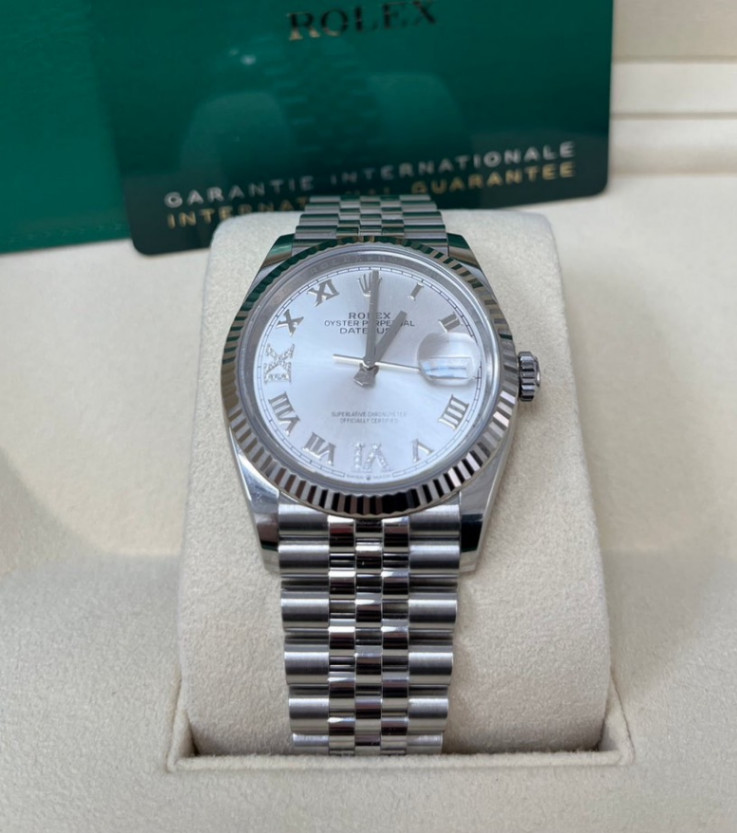 Datejust Silver Roman VIIX Jubilee 36mm - Image 1