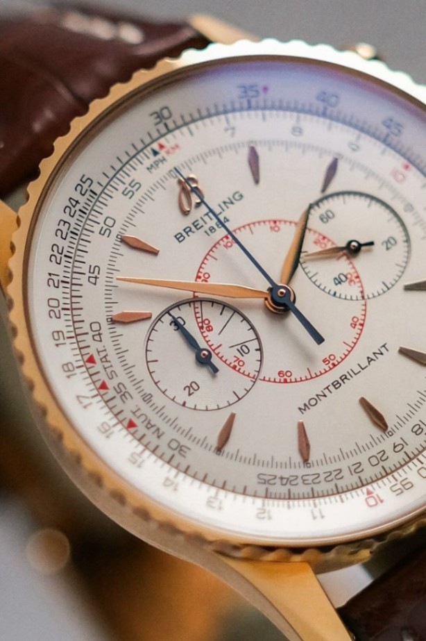 Breitling Montbrillant 40s Chronograph 18K Rose Gold Limited 100 thumbnail 3