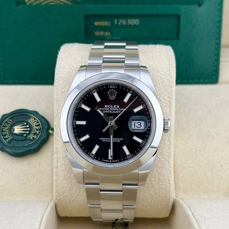 ROLEX Datejust 41 Black Oyster 126300 2022