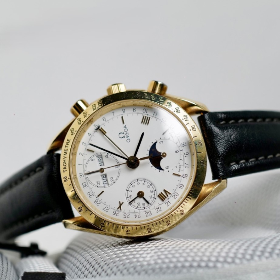 OMEGA Speedmaster Triple Date Moonphase 175.0044 18K Gold 39mm