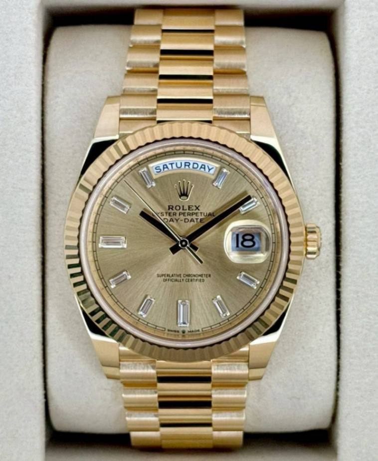 Day-Date Champagne Dial Full Yellow Gold 40mm