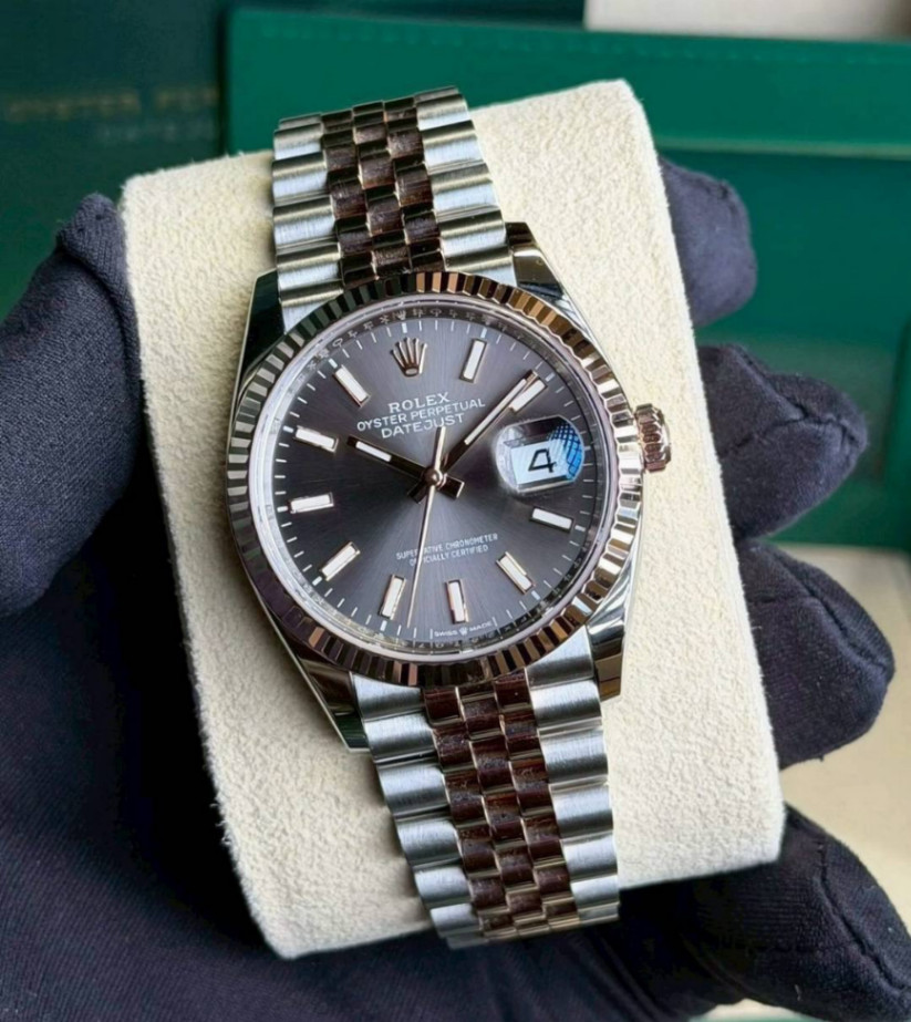 Datejust Slate Dial 2t Rose Gold Jubilee 36mm