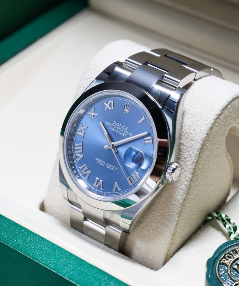 Datejust Blue Roman Dial Oyster 41mm thumbnail 2