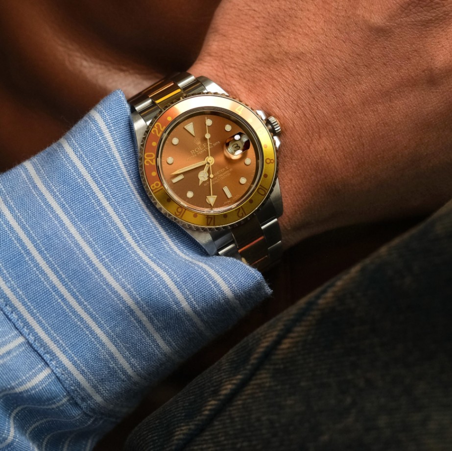 Rolex GMT-Master II 16713 ‘Root Beer’ Bronze dial Two-Tone Oyster 2000 40mm. - Image 4