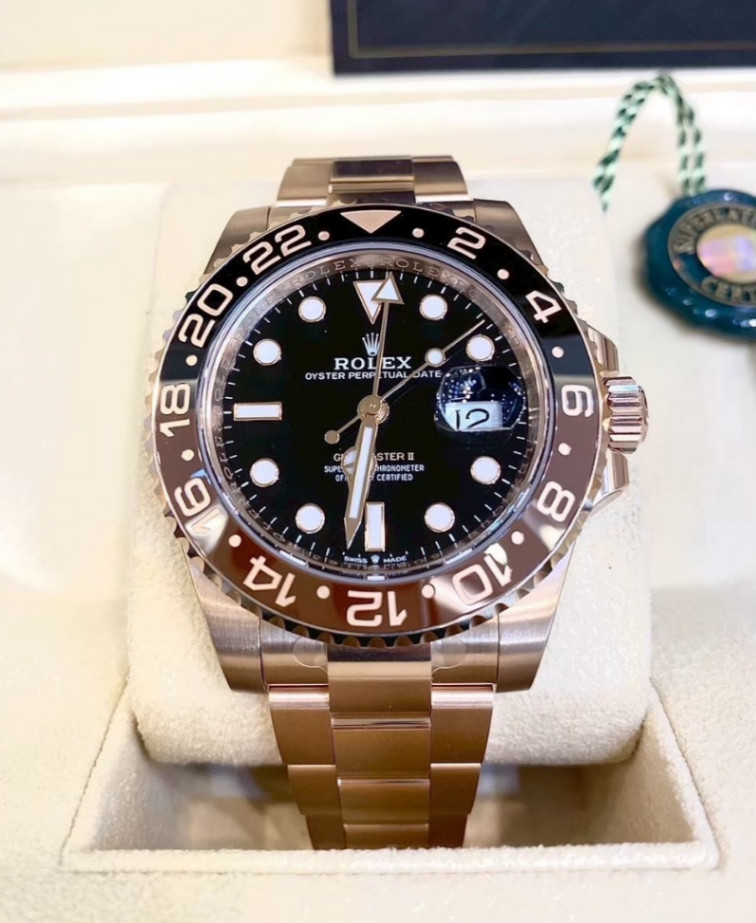 GMT Master || Rootbeer Full Rose Gold 40mm