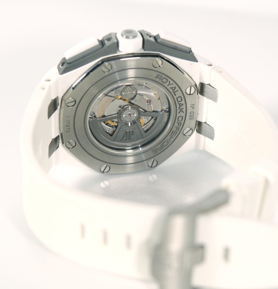 Audemars PiguetRoyal Oak Offshore 26402CB.OO.A010CA.01 White Dial White Rubber Strap 2014 - Image 5