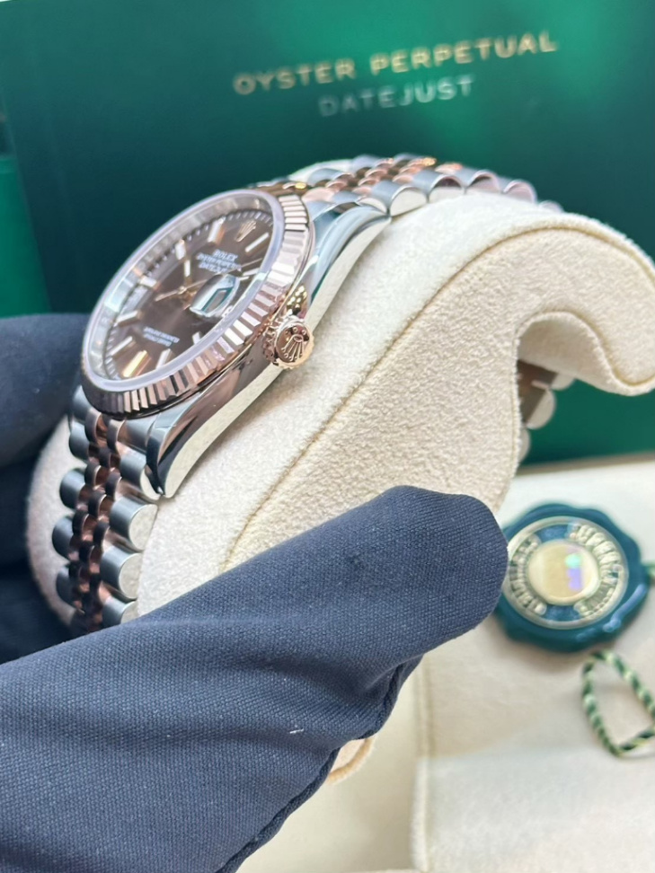 Datejust Chocolate Dial 2t Rose Gold 36mm thumbnail 3