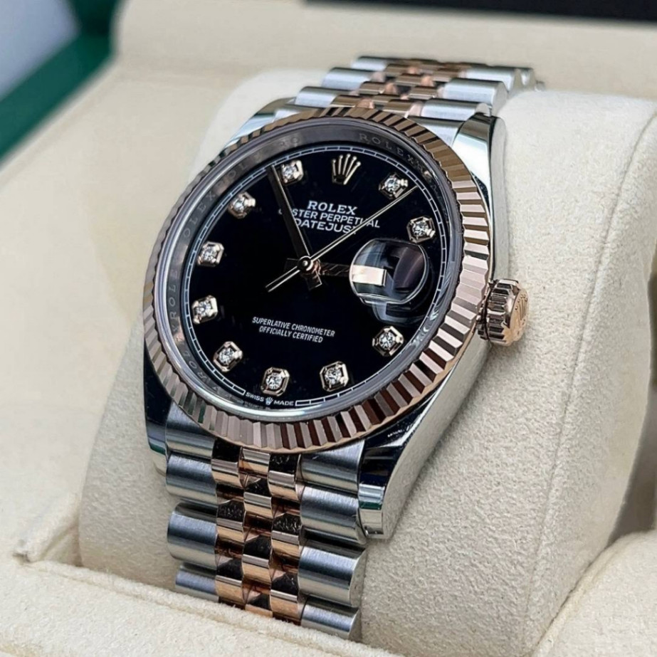 Datejust Black Dial 2t Rose Gold Jubilee 36mm - Image 2