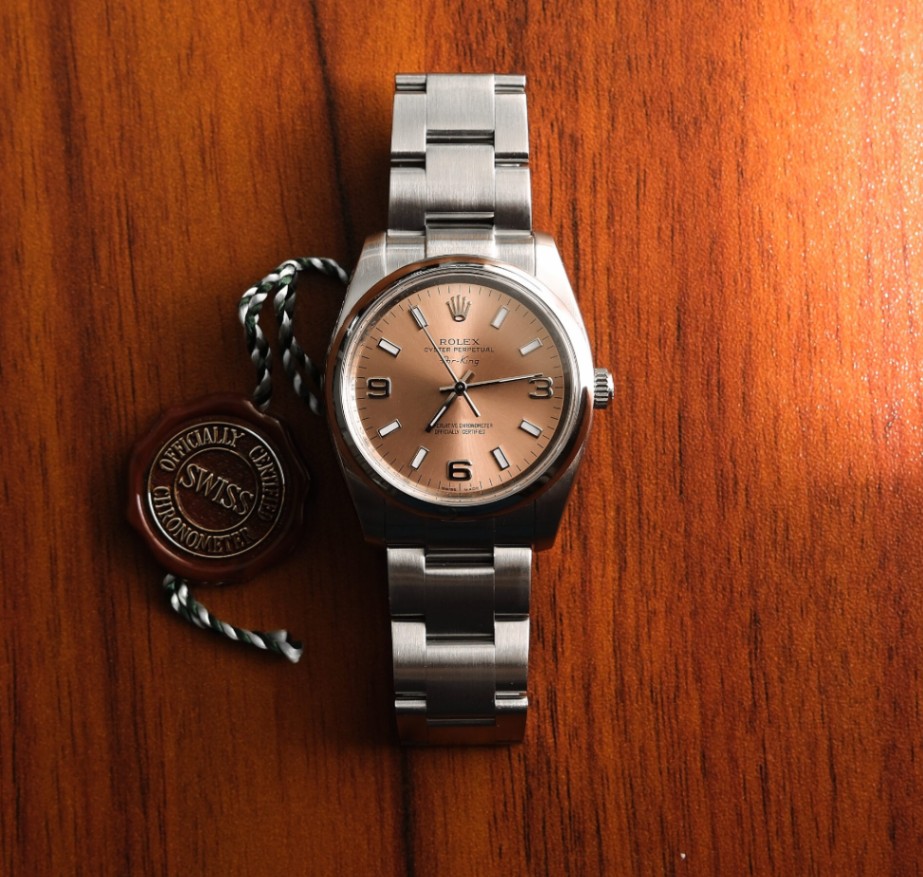 Rolex Oyster Perpetual Air King 114200 Salmon Dial Oyster Steel 2008