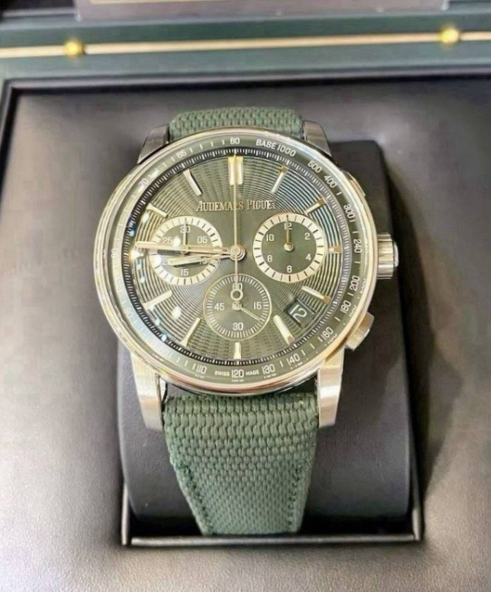 AUDEMARS PIGUET Code 11.59 Chronograph Green Dial 26393ST