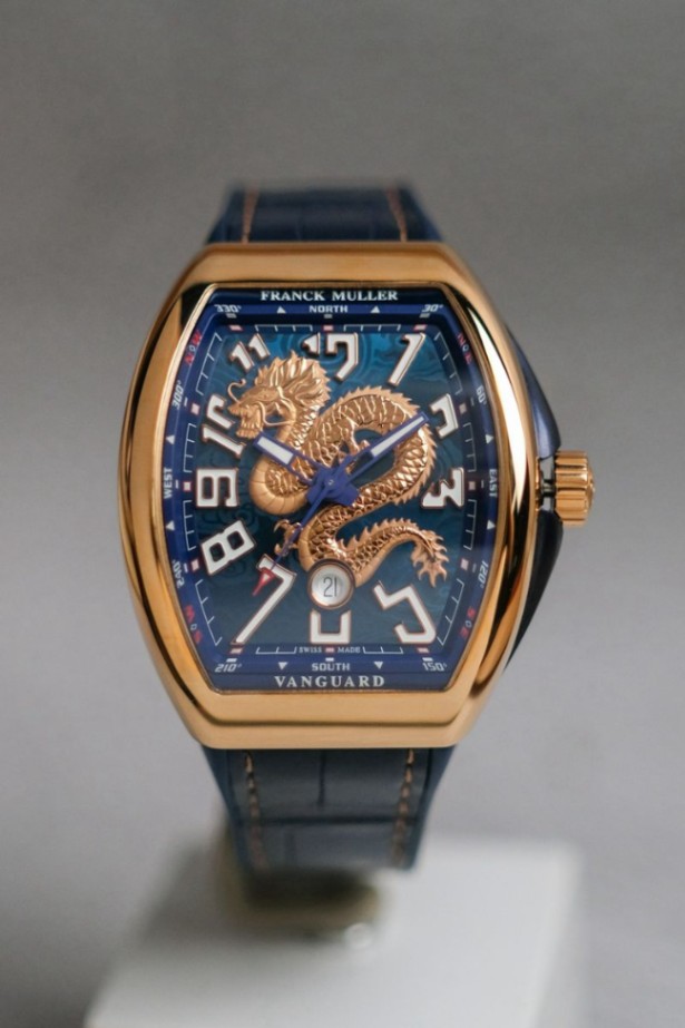 Franck Muller Vanguard V45 18k Rose Gold Dragon King Limited Edition 88