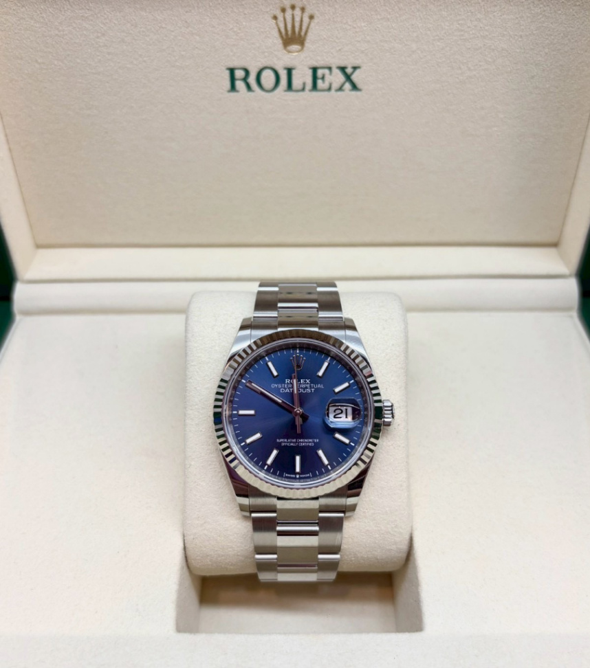 Datejust Blue Dial Oyster 36mm thumbnail 1