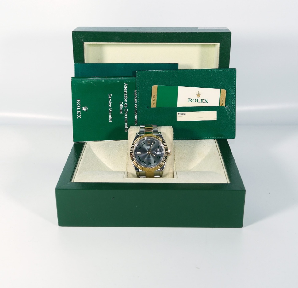 Rolex Datejust ll 116333 Grey Wimbledon Dial Two-Tone Oyster 2014 thumbnail 9