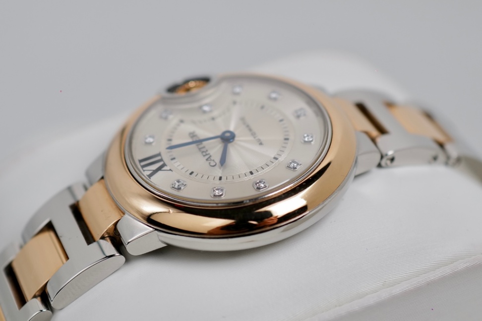 Cartier Ballon Bleu 33mm 2Tone Rose Gold Diamonds - Image 5