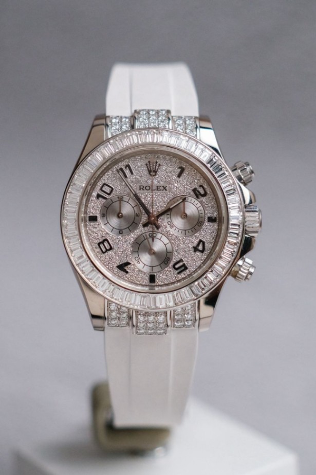 Rolex Daytona 18K White Gold Diamond